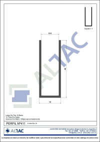 PERFIL N&ordm;411 U 15X40X1.4